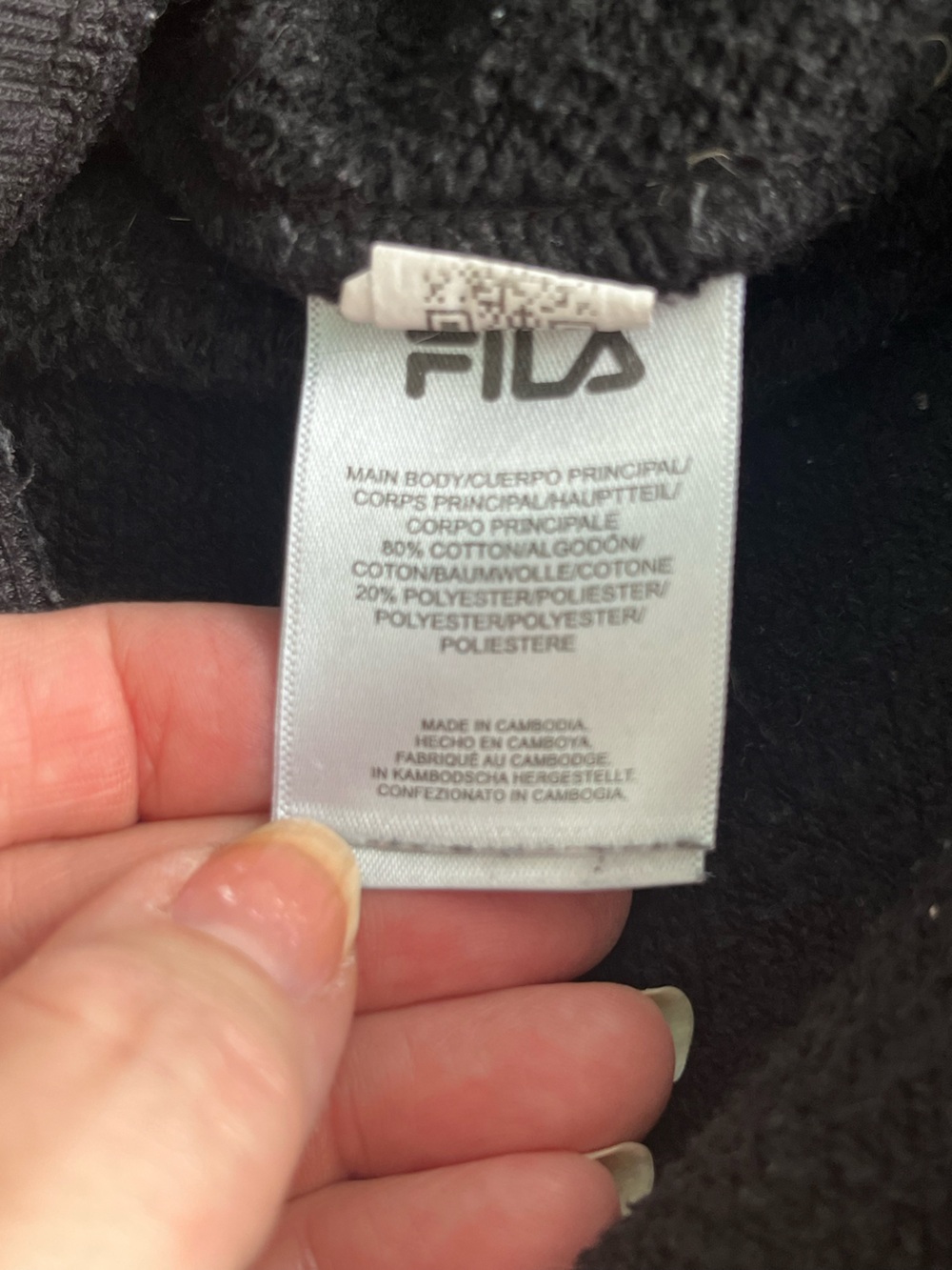 FILA Black Fleece Jogger Sweatpants Women’s Size L - Picture 8 of 13
